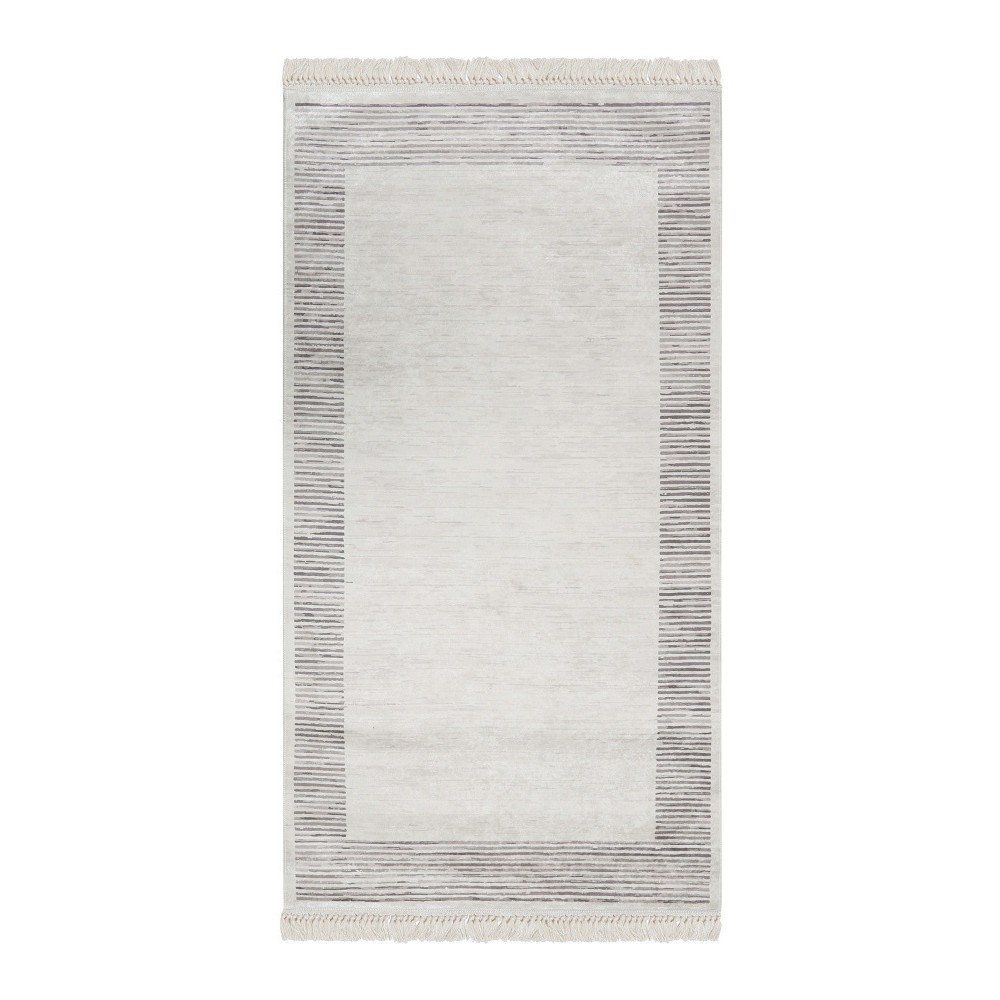 Sametový běhoun Deri Makna Dijital Grey, 80 x 200 cm v:1004198