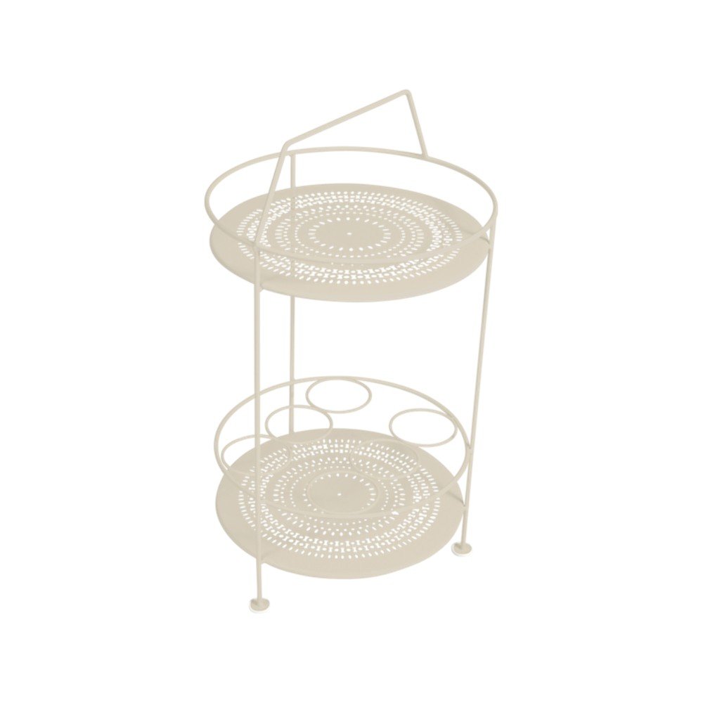 Světle béžový zahradní barový stolek Fermob Montmartre, Ø 40 cm v:1021950