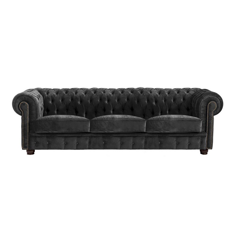 Černá pohovka Max Winzer Norwin Velvet, 200 cm v:909318