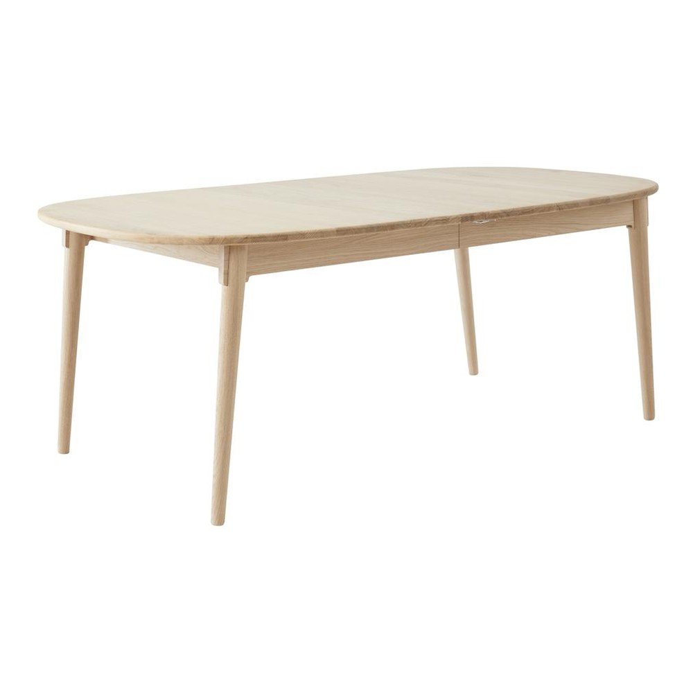 Rozkládací jídelní stůl s přídavnou deskou z dubového dřeva 106x184 cm Miro – Hammel Furniture v:1699910