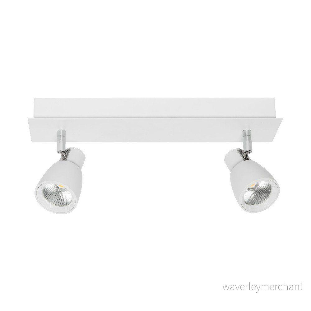 Bílé stropní svítidlo pro 2 žárovky s LED světlem SULION Fulino v:1200998 Bílé stropní svítidlo pro 2 žárovky s LED světlem SULION Fulino v:1200998