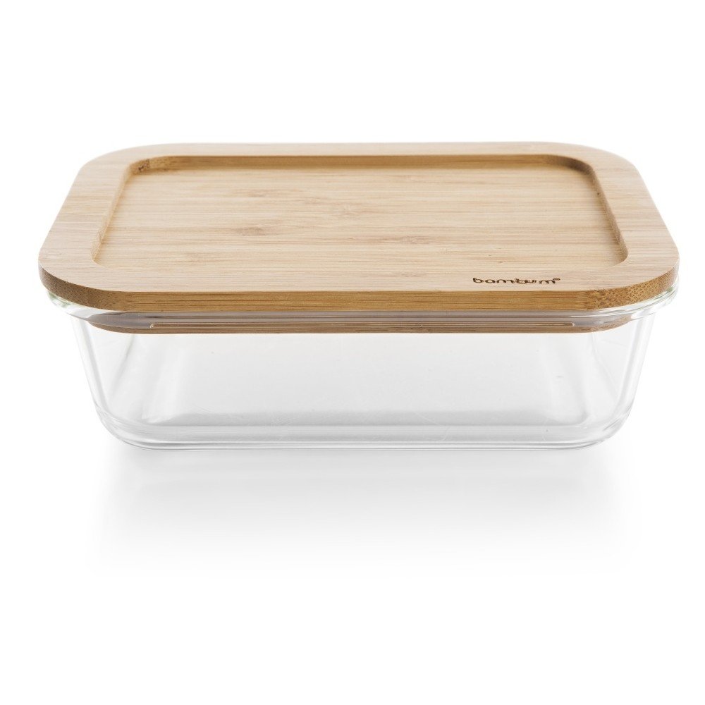 Skleněná dóza s bambusovým víkem Bambum Glass Storage Box, 640 ml v:1288770