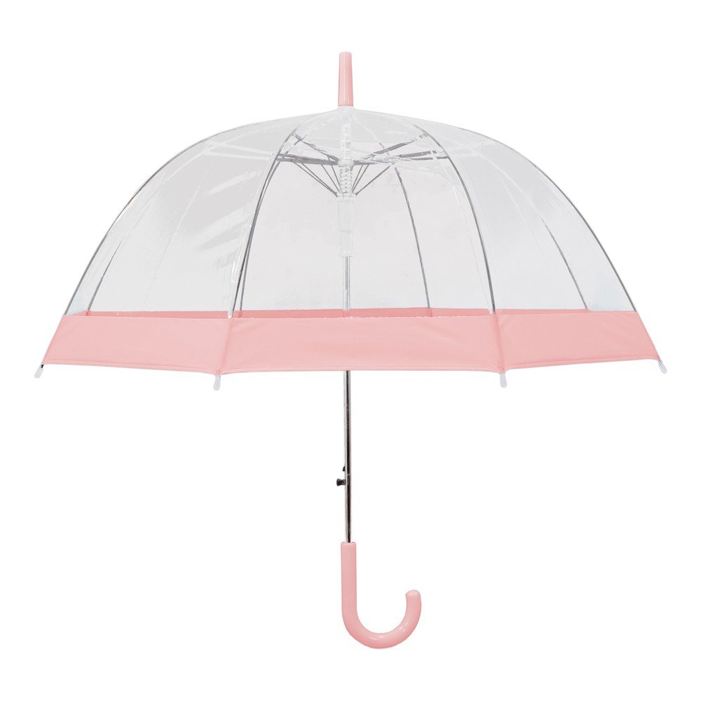 Transparentní holový deštník s automatickým otevíráním Ambiance Pastel Pink, ⌀ 85 cm v:1361443