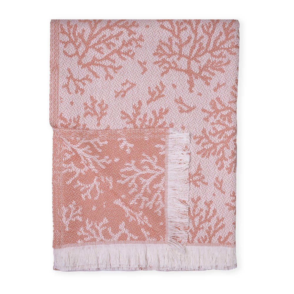 Korálový pléd s podílem bavlny Euromant Summer Coral, 140 x 180 cm v:1389807