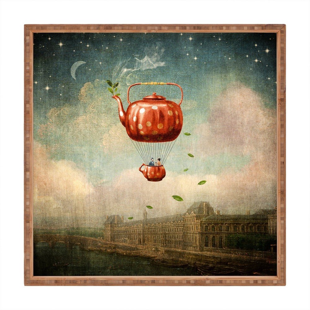 Dřevěný dekorativní servírovací tác Dada Dream, 40 x 40 cm v:1283394