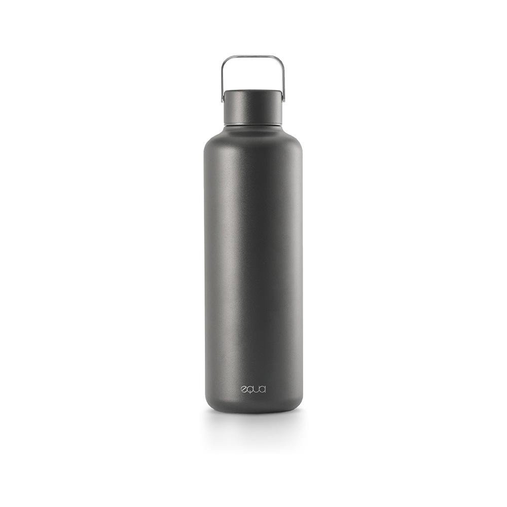 Tmavě šedá nerezová láhev Equa Timeless, 1 l v:1423807