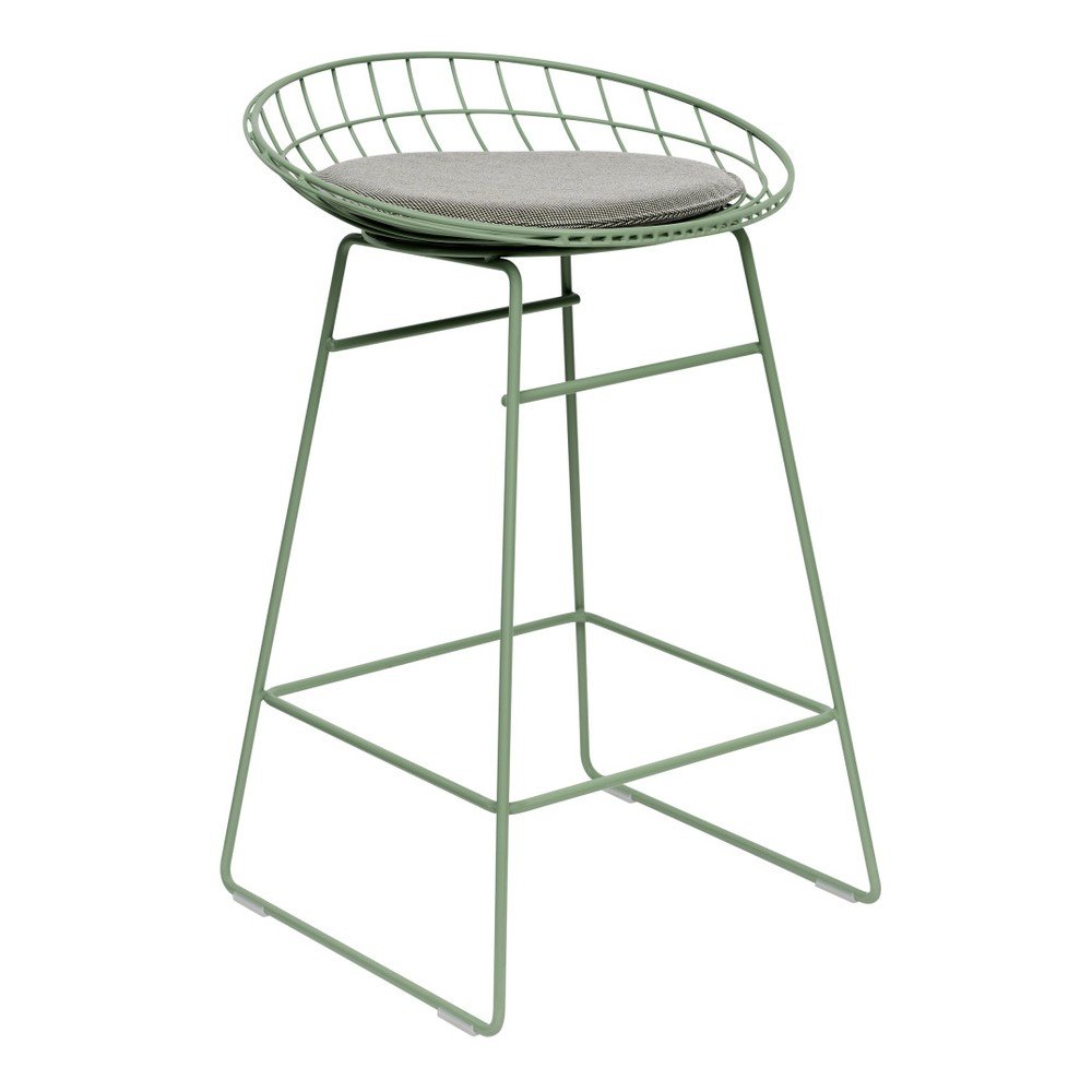 Zelená drátěná stolička s podsedákem Pastoe, 64 cm v:712276