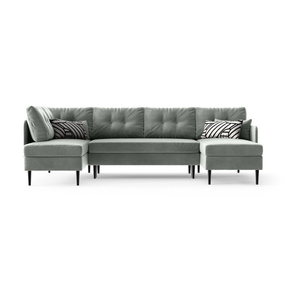 Světle šedá rohová rozkládací pohovka Daniel Hechter Home Light Grey, levý roh v:1314384
