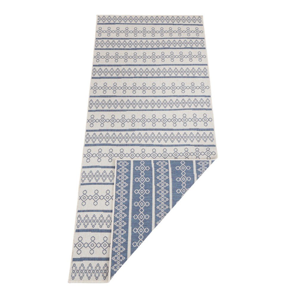 Modro-krémový oboustranný koberec vhodný i na ven Bougari Madeira, 160 x 230 cm v:1228342
