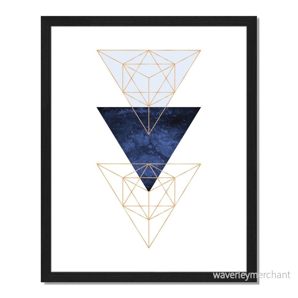 Obraz v rámu Liv Corday Provence Geo Triangles, 40 x 50 cm v:885562