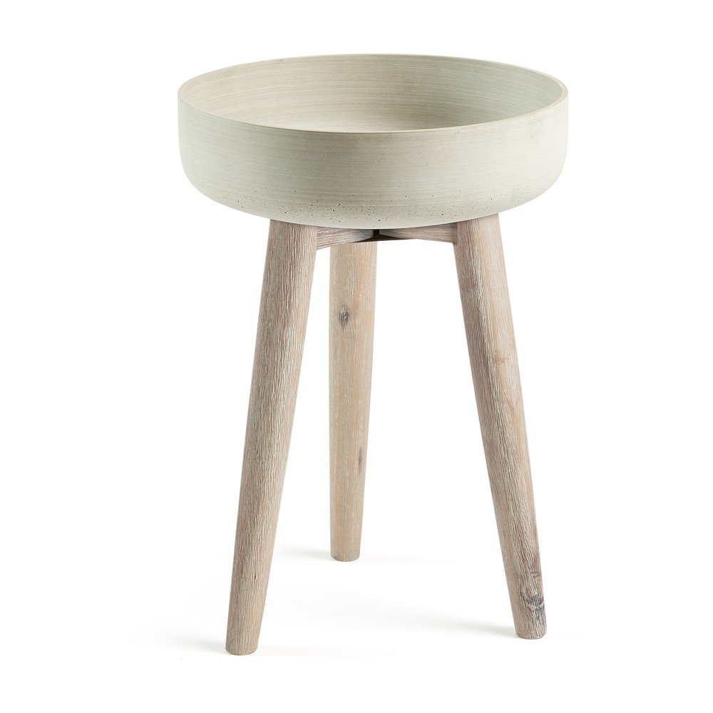 Šedý stojan na květiny La Forma Stahl, Ø 39 cm v:1012256