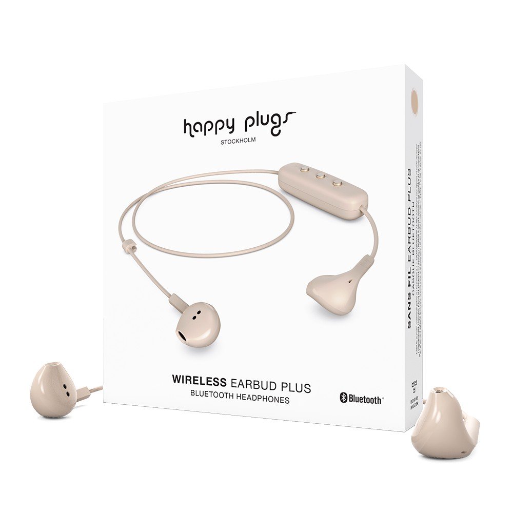 Bezdrátová sluchátka v tělové barvě Happy Plugs Earbud v:1198680 Bezdrátová sluchátka v tělové barvě Happy Plugs Earbud v:1198680