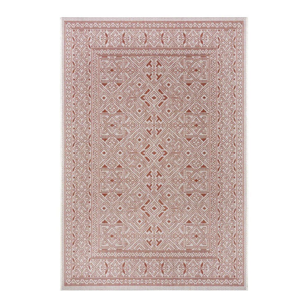 Oranžovo-béžový venkovní koberec NORTHRUGS Cuadrado, 200 x 290 cm v:1425013