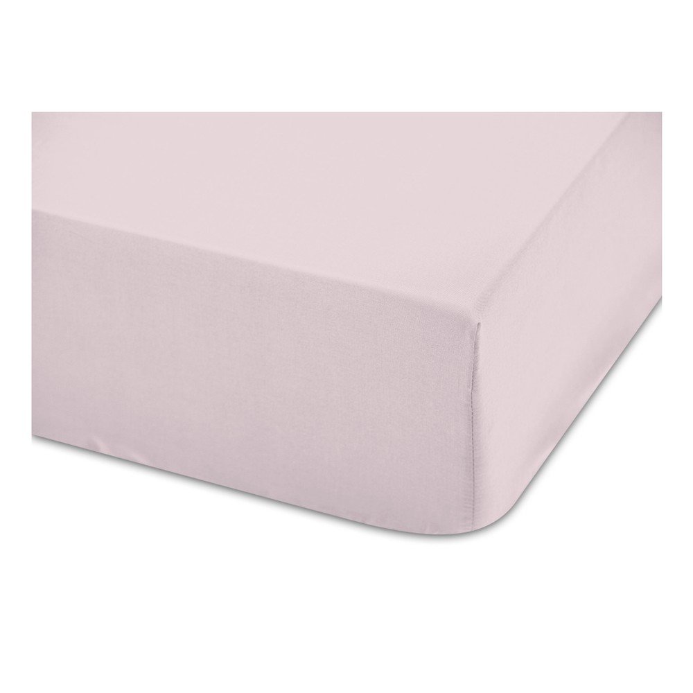 Růžové bavlněné elastické prostěradlo Boheme Basic, šířka 135 cm v:974948
