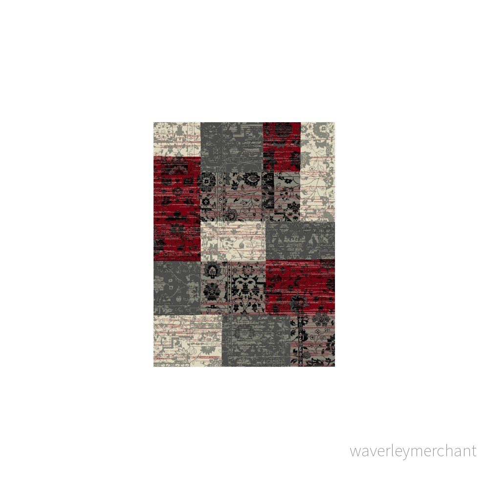 Šedo-červený koberec Hanse Home Prime Pile, 160 x 230 cm v:851724