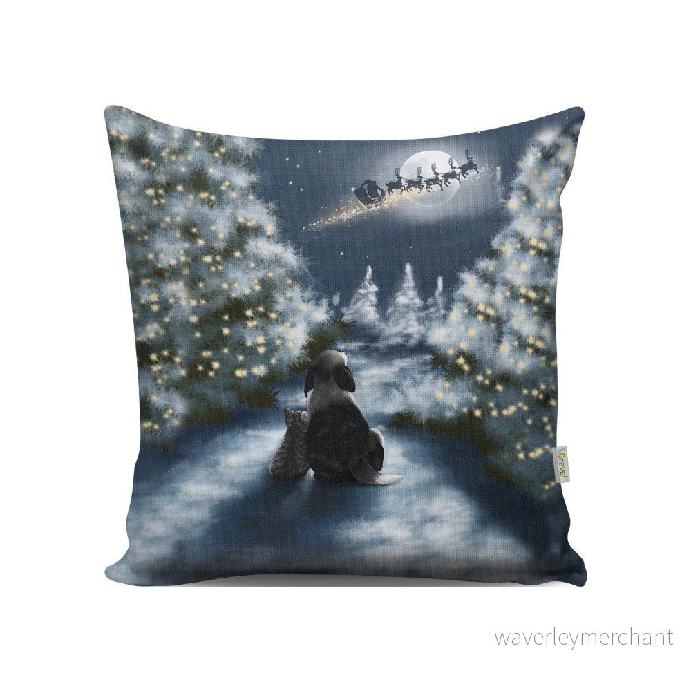 Polštář Christmas View At Night, 43 x 43 cm v:715828