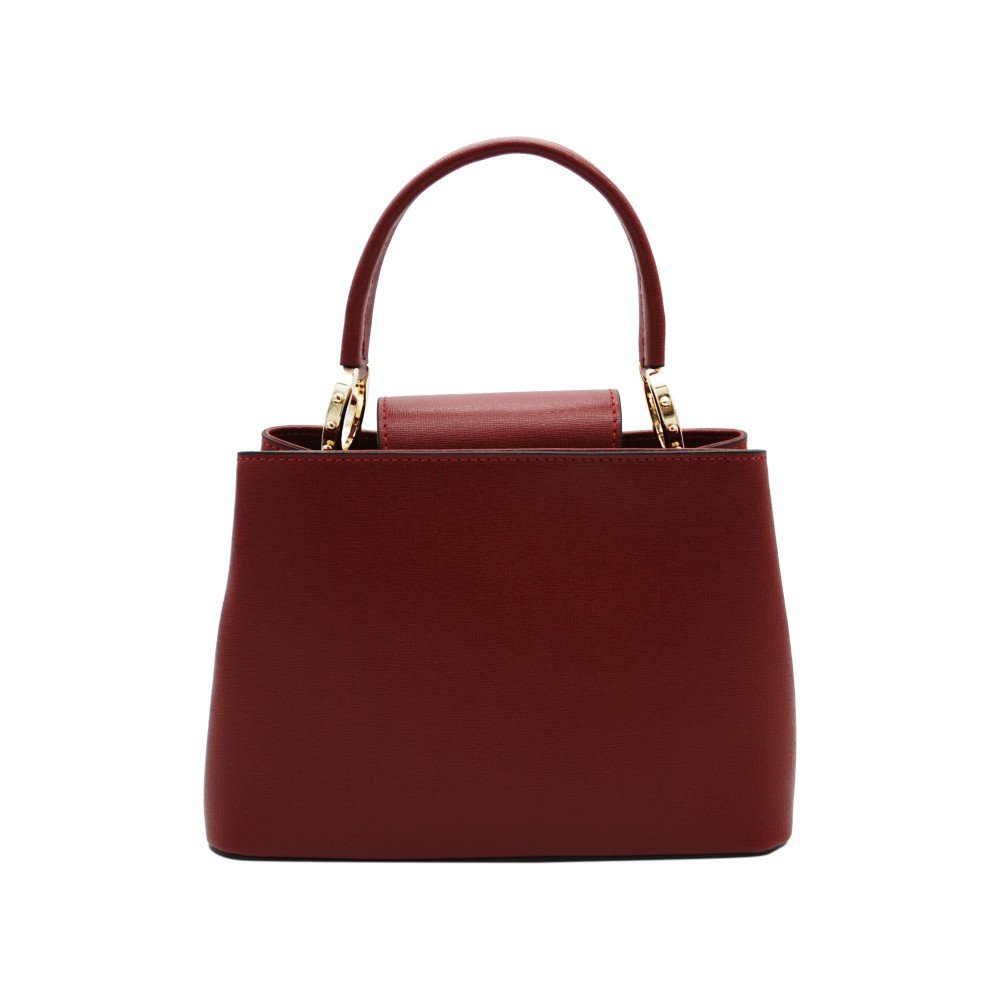 Kabelka ze 100% hovězí kůže Andrea Cardone Ruby Red v:1196242