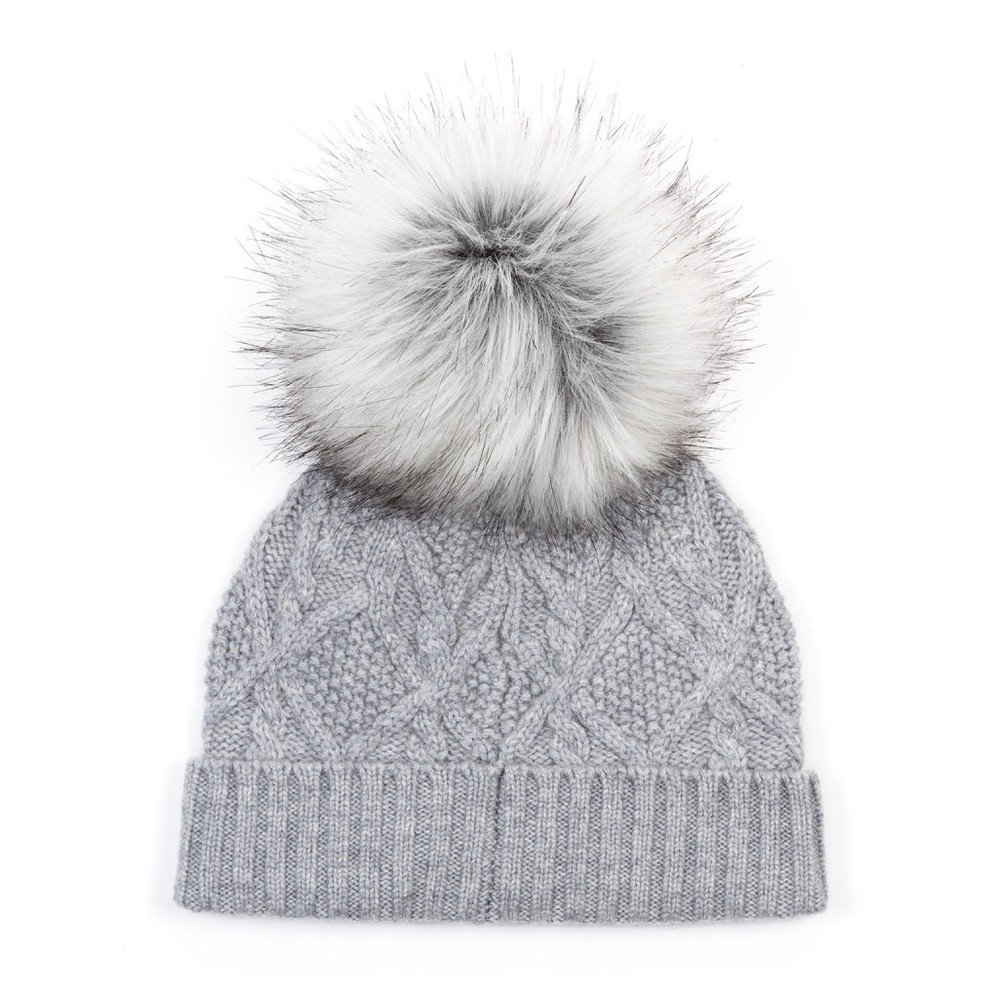 Šedý kašmírový kulich Bel cashmere Dolores v:972334