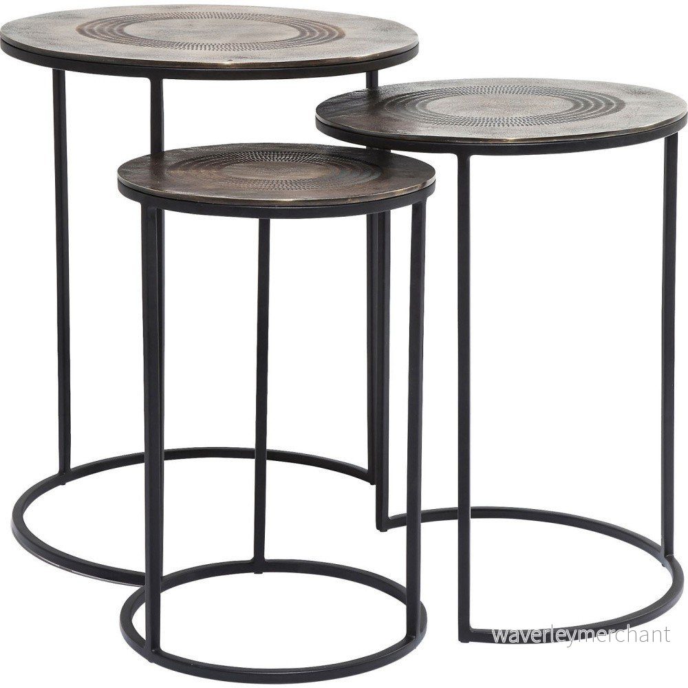 Sada 3 odkládacích stolků Kare Design Marrakesh v:888452