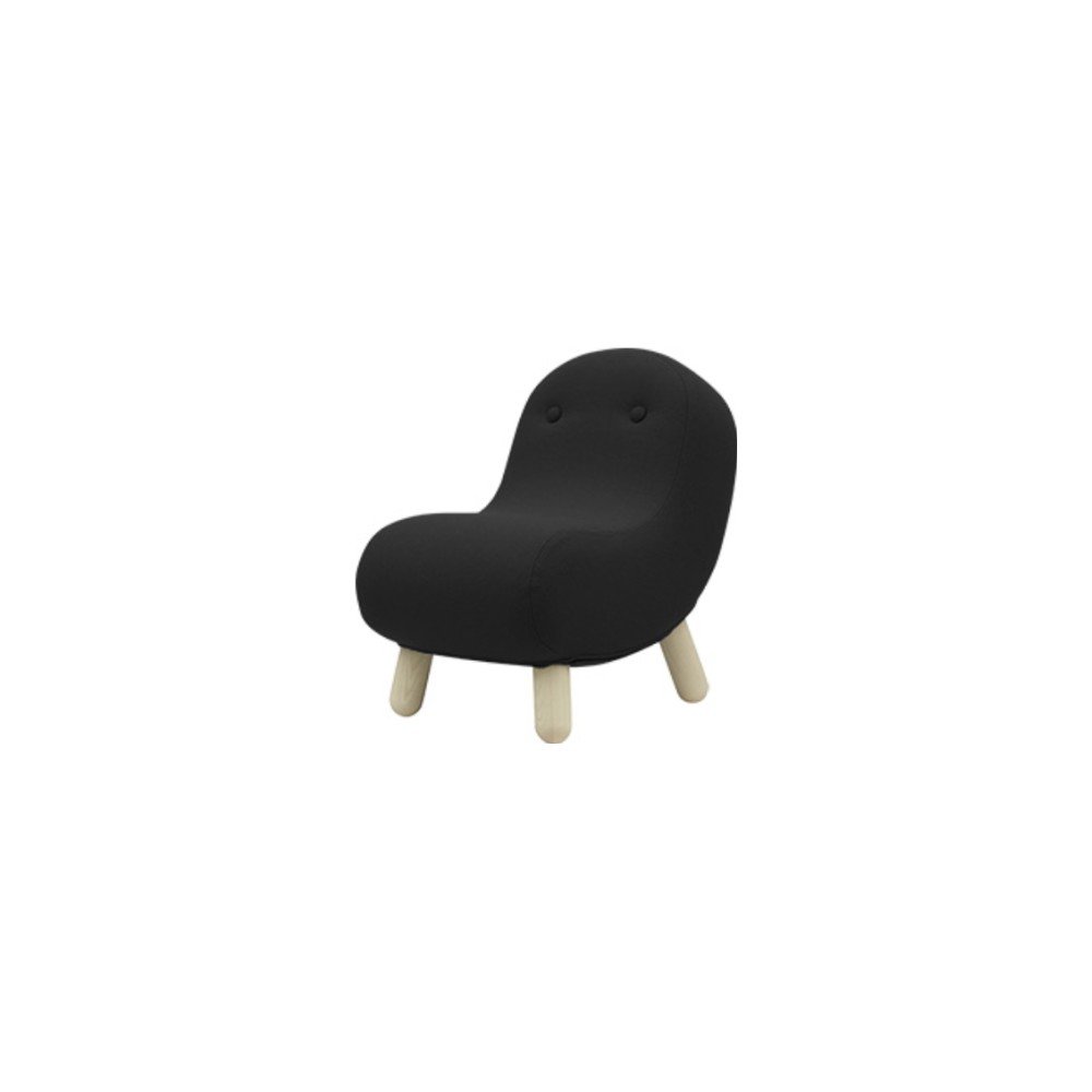 Černé křeslo Softline Bob Felt Black v:1194716
