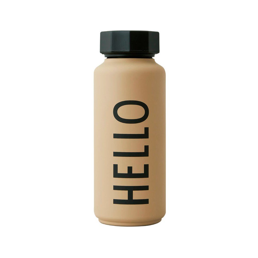 Béžová termo láhev Design Letters Hello, 500 ml v:1418233 Béžová termo láhev Design Letters Hello, 500 ml v:1418233