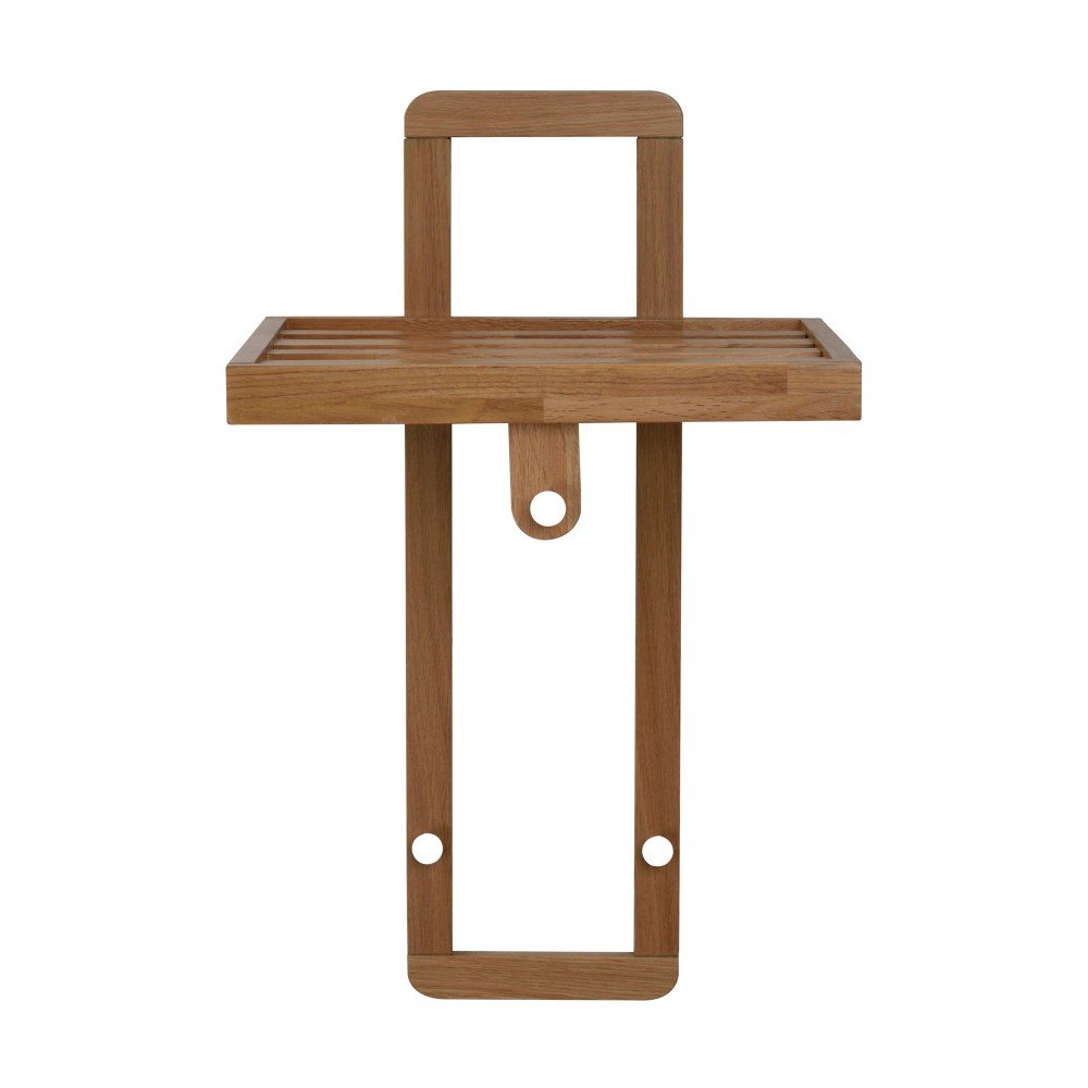 Přírodní dubový věšák s poličkou Rowico Metro v:795054