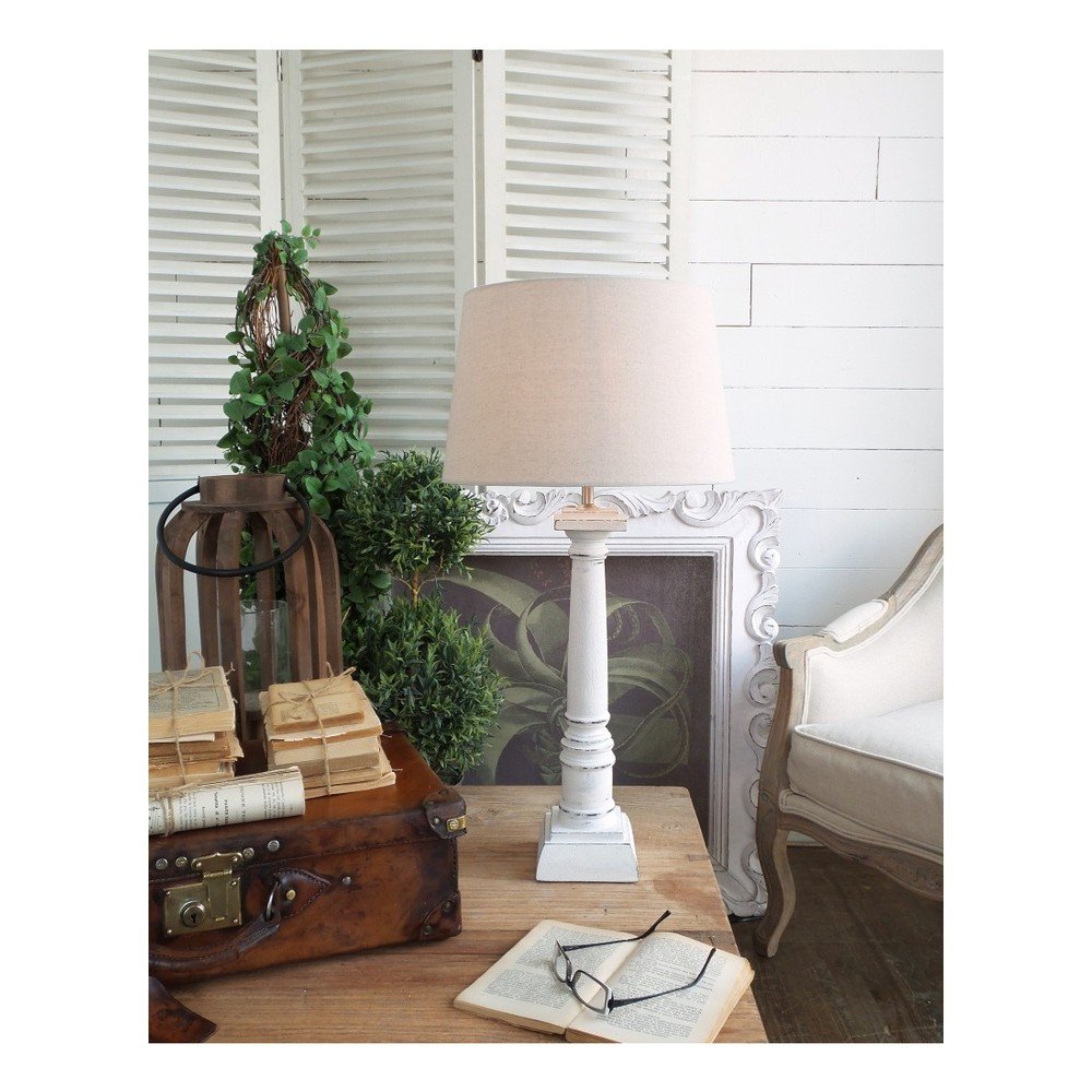 Stolní lampa se základnou z mangového masivu Orchidea Milano Saint Malo, výška 73 cm v:907484