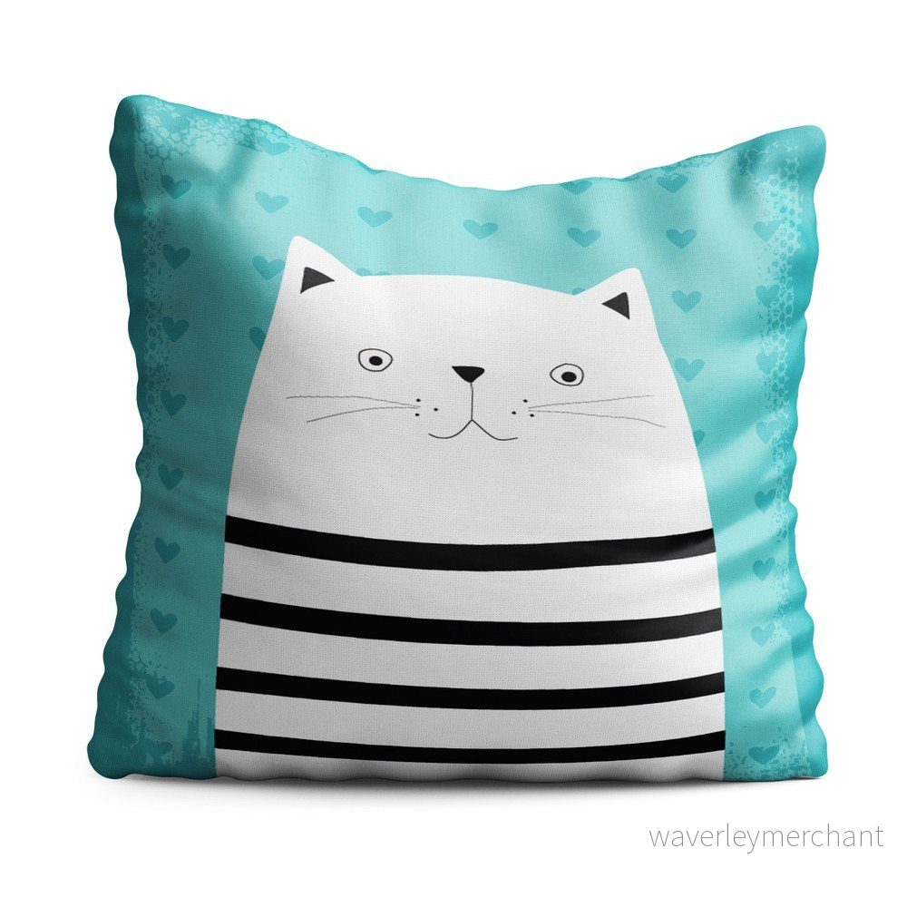 Dětský polštář OYO Kids Animals With Stripes Cat, 40 x 40 cm v:1300102