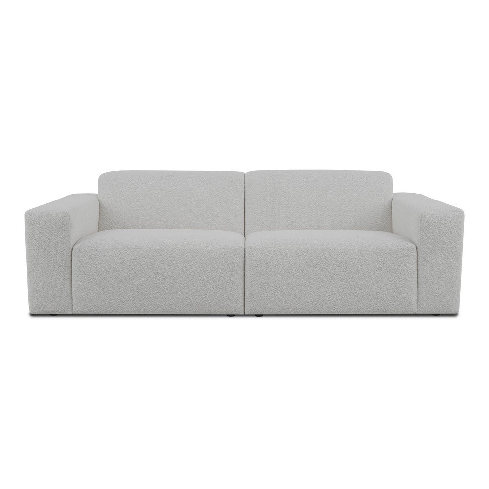 Bílá pohovka z textilie bouclé 228 cm Roxy – Scandic v:1653996 Bílá pohovka z textilie bouclé 228 cm Roxy – Scandic v:1653996