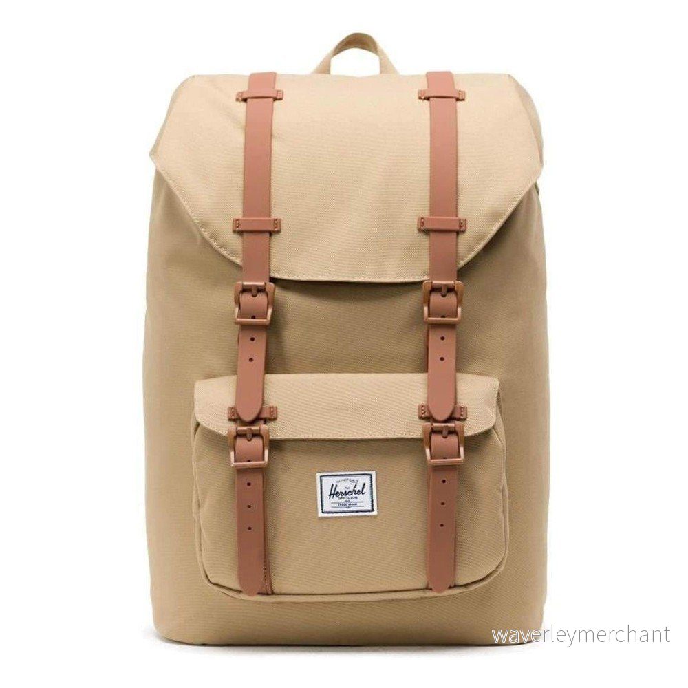 Béžový batoh Herschel Little America Mid-Volume, 17 l v:1355807