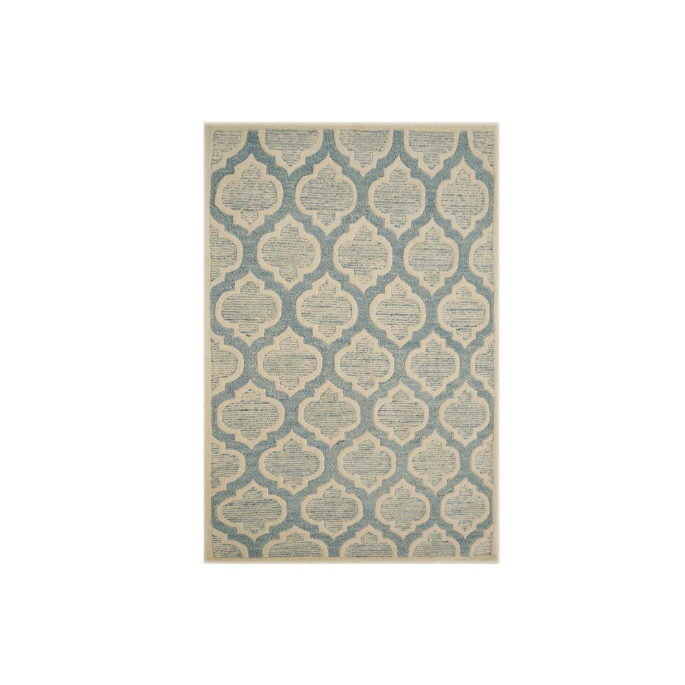 Světle modrý vlněný koberec The Rug Republic Single Diamond, 183 x 122 cm v:846882