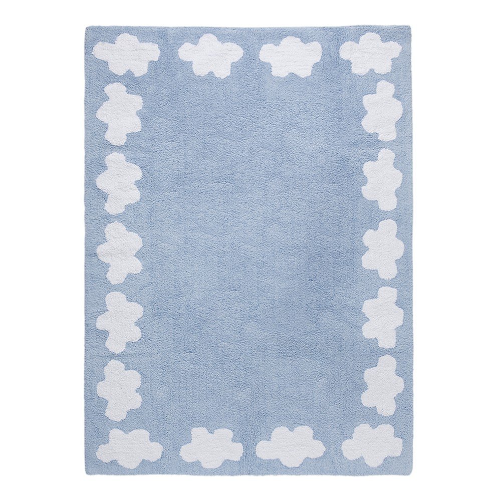 Modrý bavlněný koberec Happy Decor Kids Clouds, 160 x 120 cm v:852086