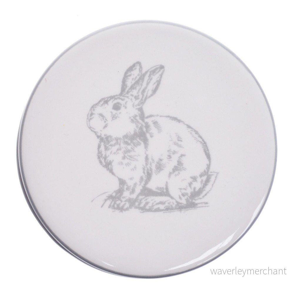 Bílo-šedá dóza Ewax Fuzzy Bunnies, ⌀ 8 cm v:1000702