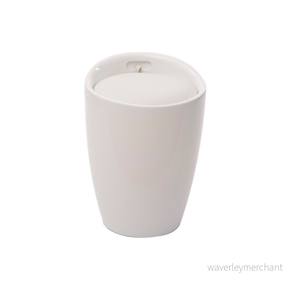 Bílý puf s úložným prostorem Mauro Ferretti White Space v:912092