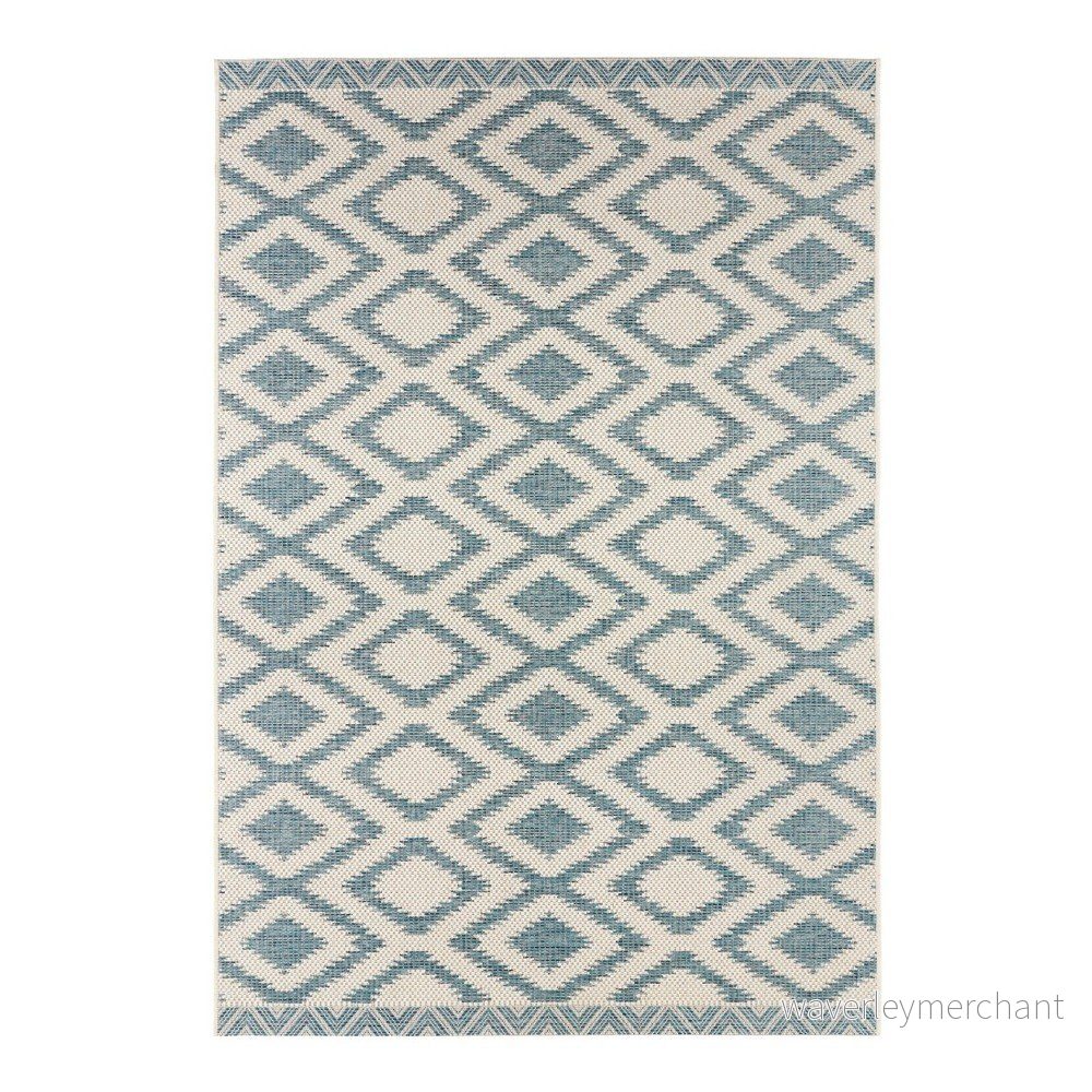 Modro-krémový venkovní koberec NORTHRUGS Isle, 160 x 230 cm v:1032012
