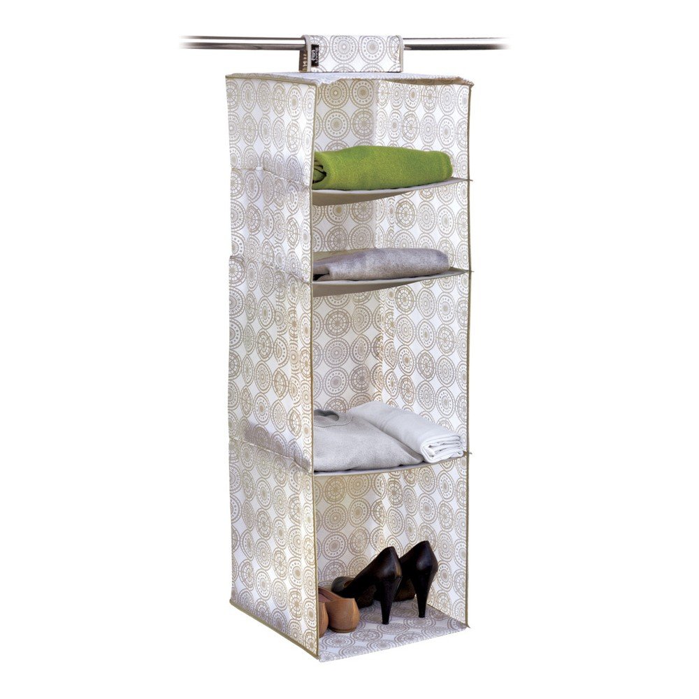 Béžový závěsný organizér se 4 přihrádkami Domopak Living Ella v:921714 Béžový závěsný organizér se 4 přihrádkami Domopak Living Ella v:921714