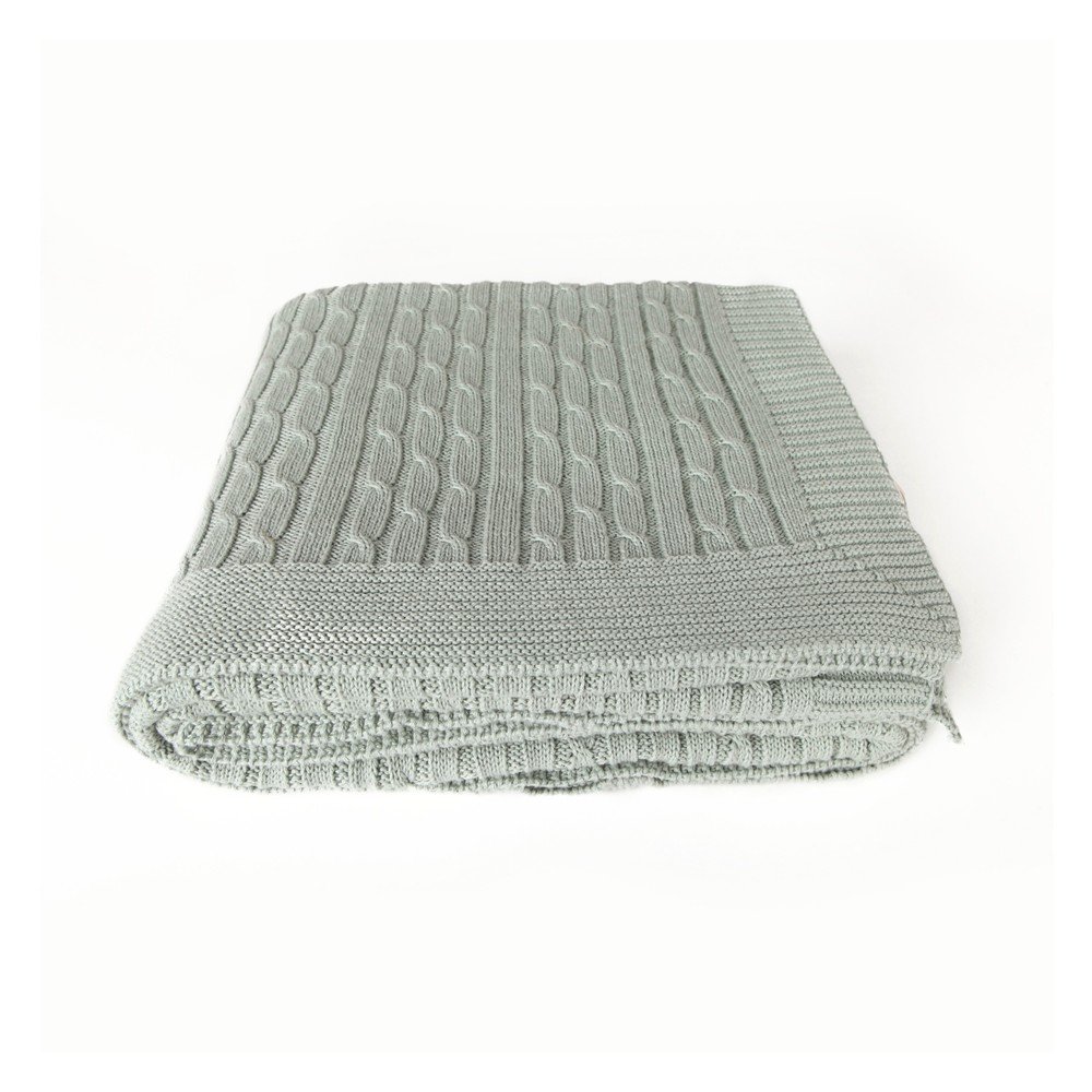 Světle zelená bavlněná deka Homemania Decor Soft, 130 x 170 cm v:1408345