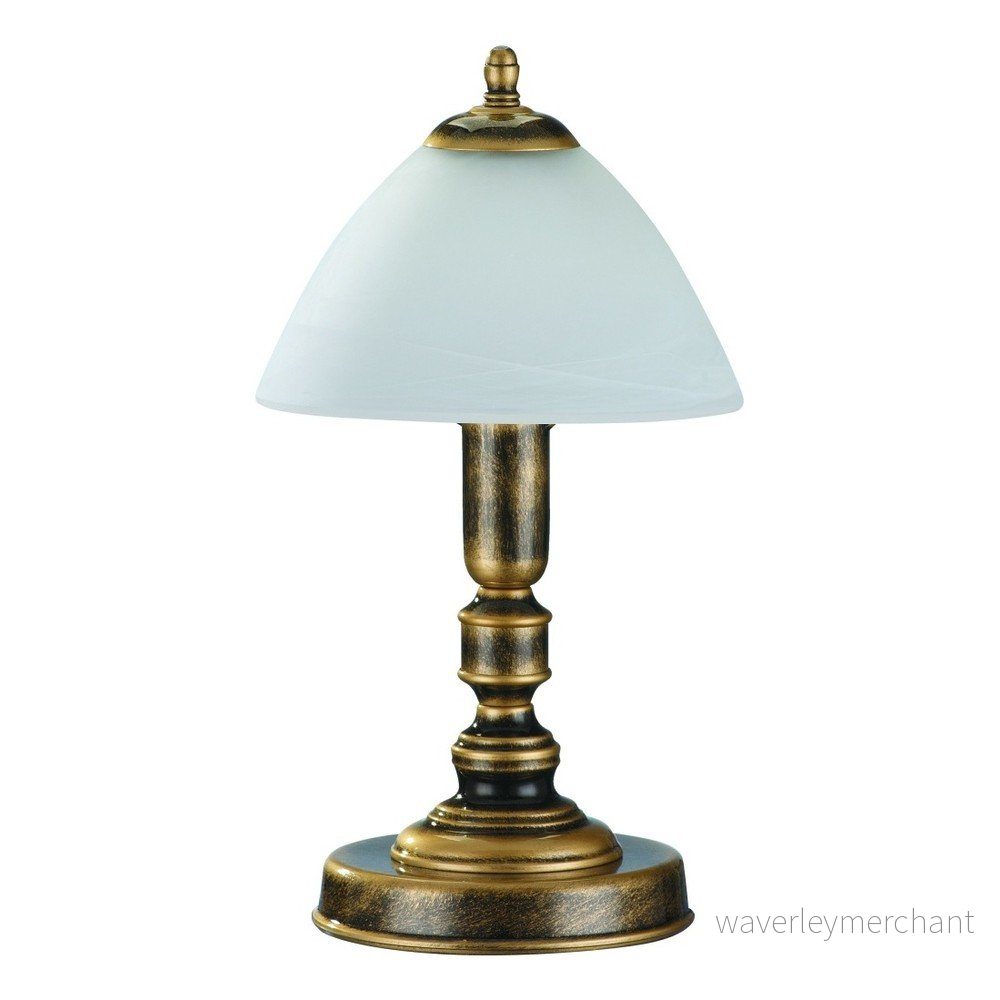 Stolní lampa s modrým stínidlem Glimte Silver v:1194910