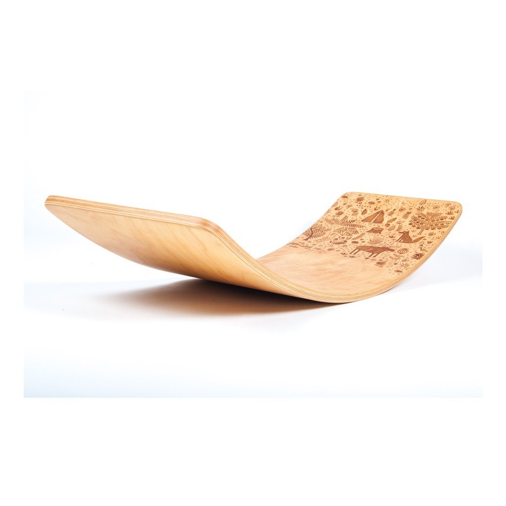Velké gravírované bukové houpací prkno Utukutu Woudie Les, délka 117 cm v:1032800