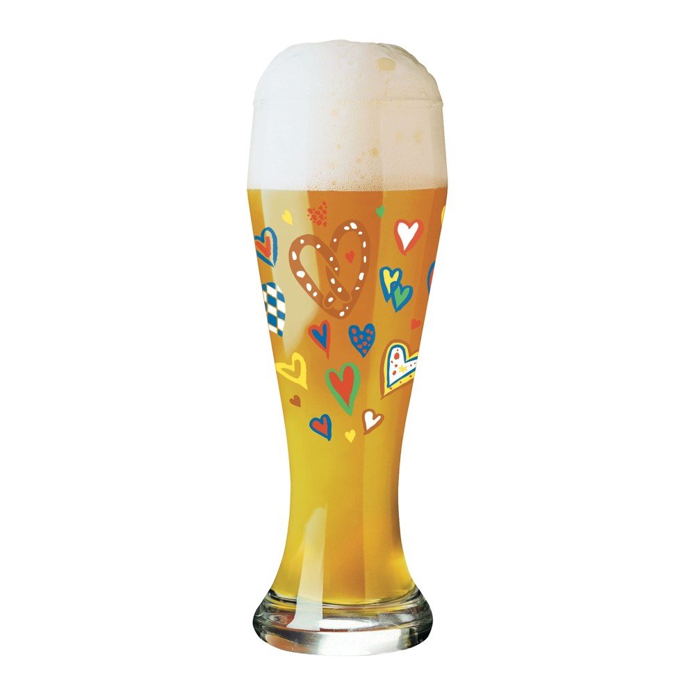 Set pivní sklenice z křišťálového skla a 5 podtácků Ritzenhoff Ulrike Vater, 645 ml v:1344653