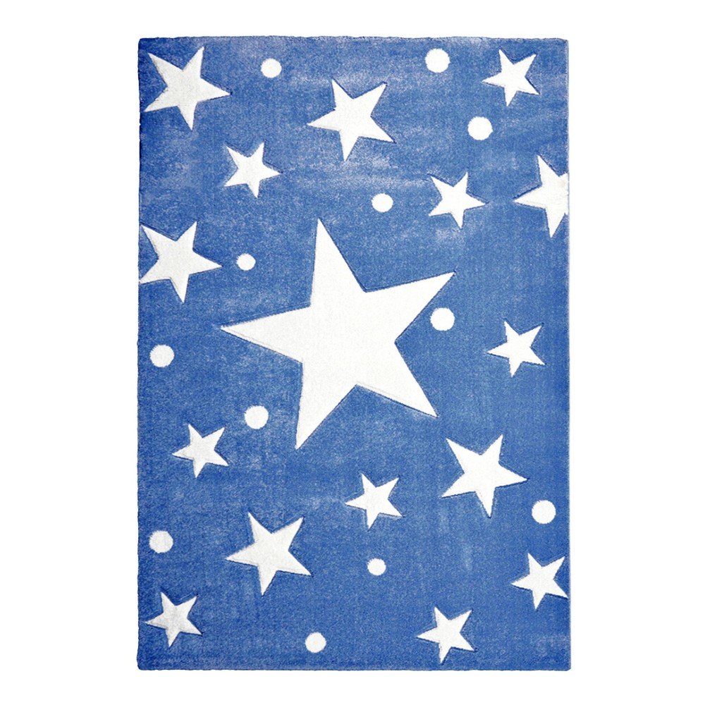 Tmavě modrý dětský koberec Happy Rugs Stars, 120 x 180 cm v:820700