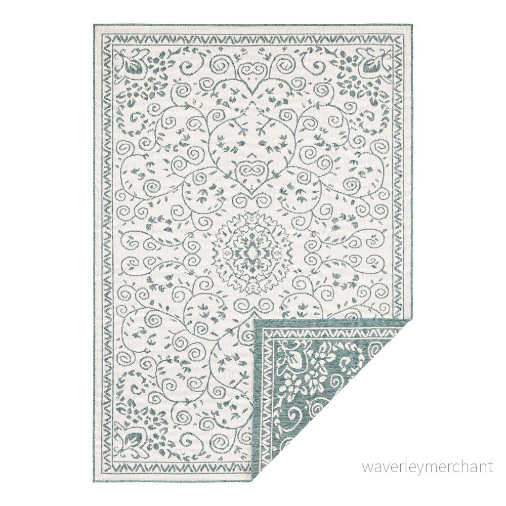 Zeleno-krémový venkovní koberec NORTHRUGS Leyte, 200 x 290 cm v:1337905
