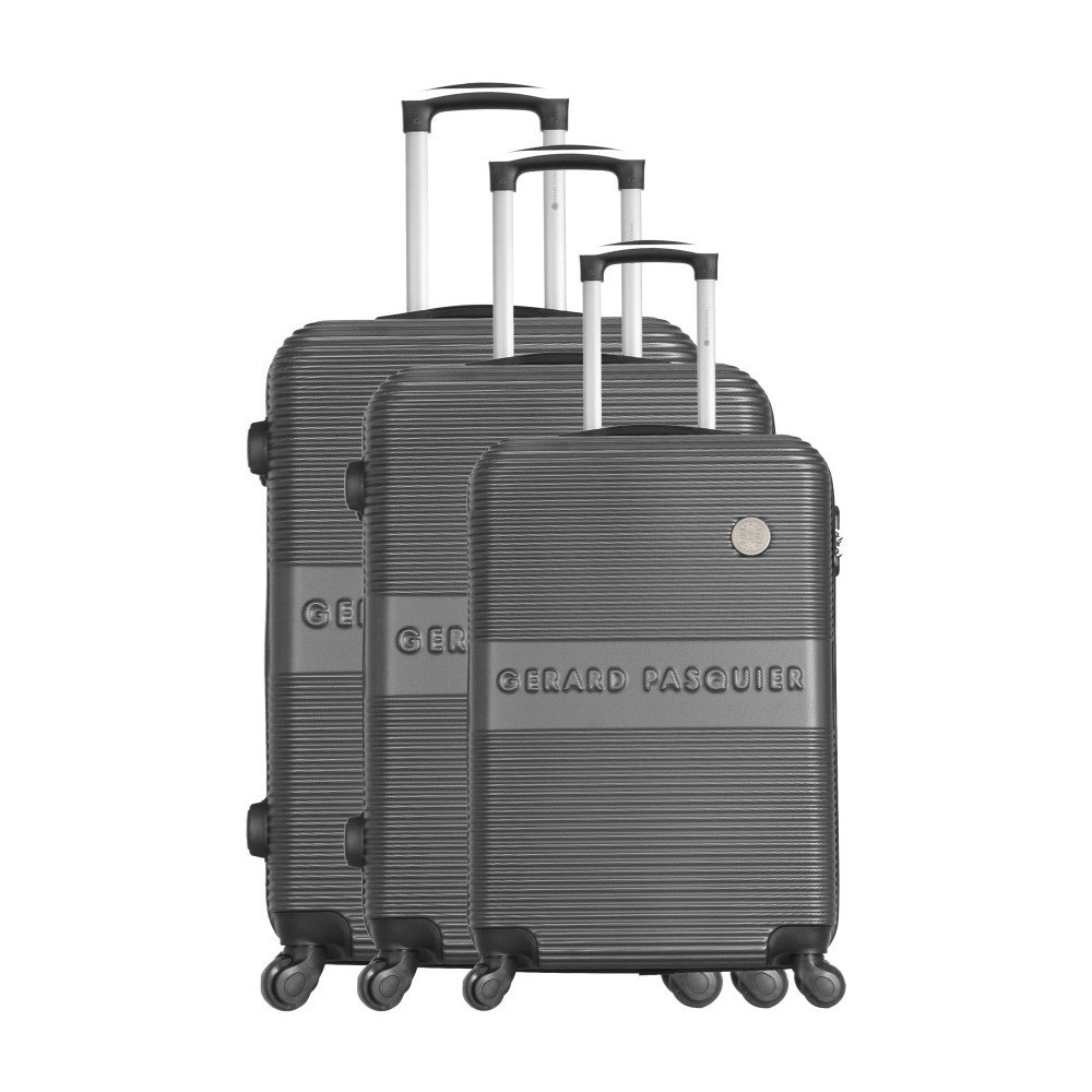 Sada 3 šedých cestovních kufrů na kolečkách GERARD PASQUIER Classa Valises v:1267970