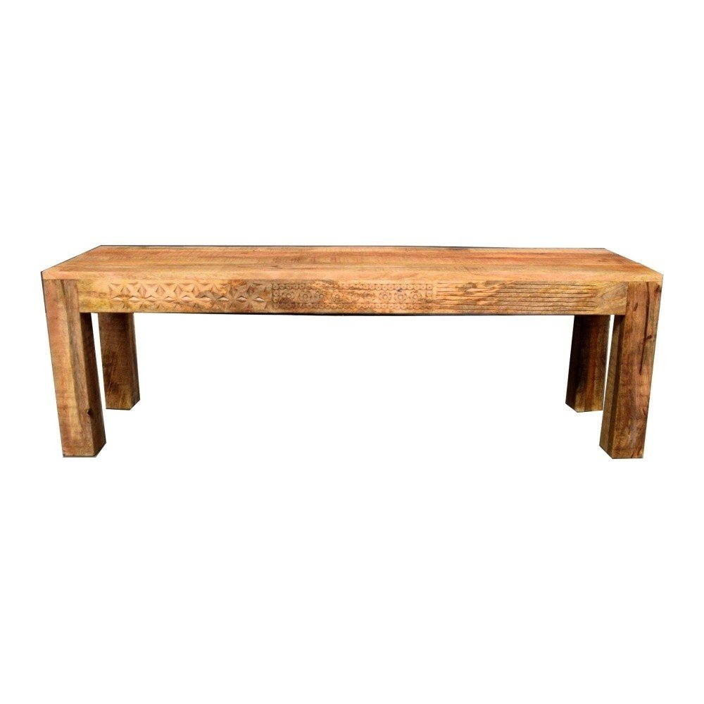 Lavice z masivního mangového dřeva Massive Home Ella, délka 140 cm v:970476
