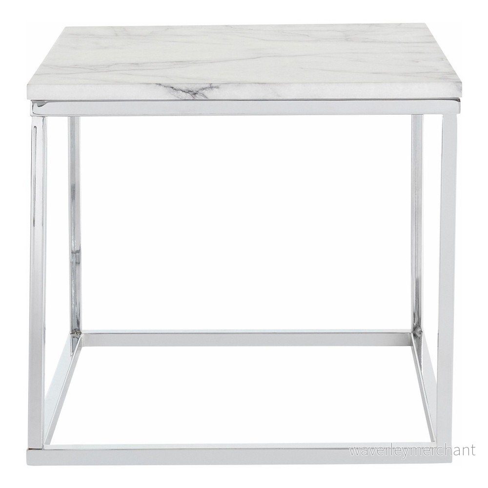 Konferenční stolek s deskou v mramorovém dekoru Støraa Megan, 50 x 50 cm v:957236