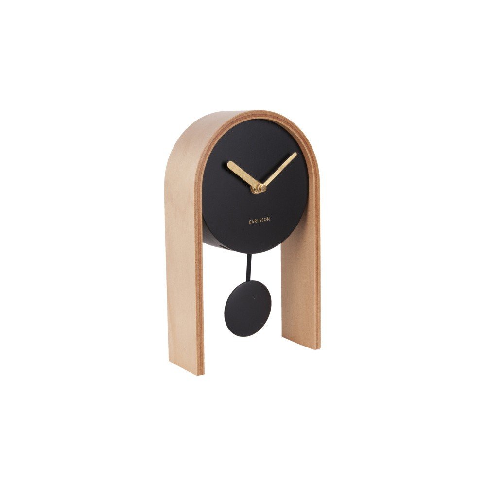 Stolní hodiny s březovým dřevem Karlsson Smart Pendulum Light v:1178754