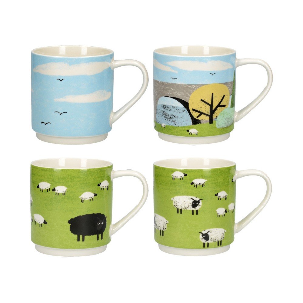 Sada 4 porcelánových hrnků Creative Tops v:994426