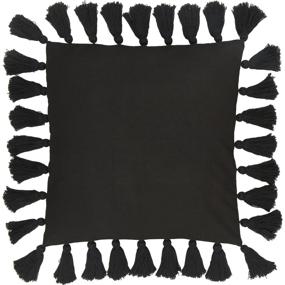 Černý bavlněný dekorativní povlak na polštář Westwing Collection Shylo, 40 x 40 cm v:1448164
