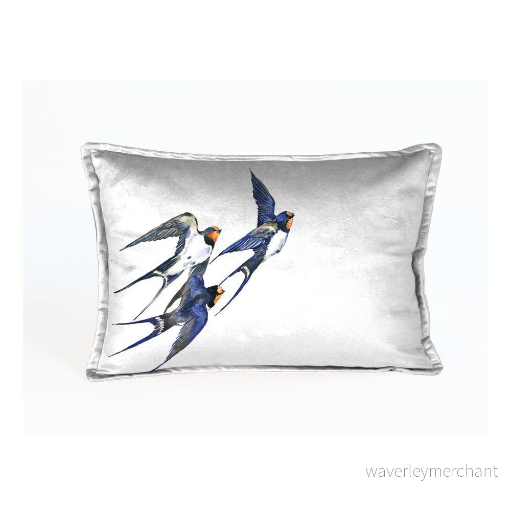 Dekorativní povlak na polštář Velvet Atelier Birdies, 50 x 35 cm v:1097544