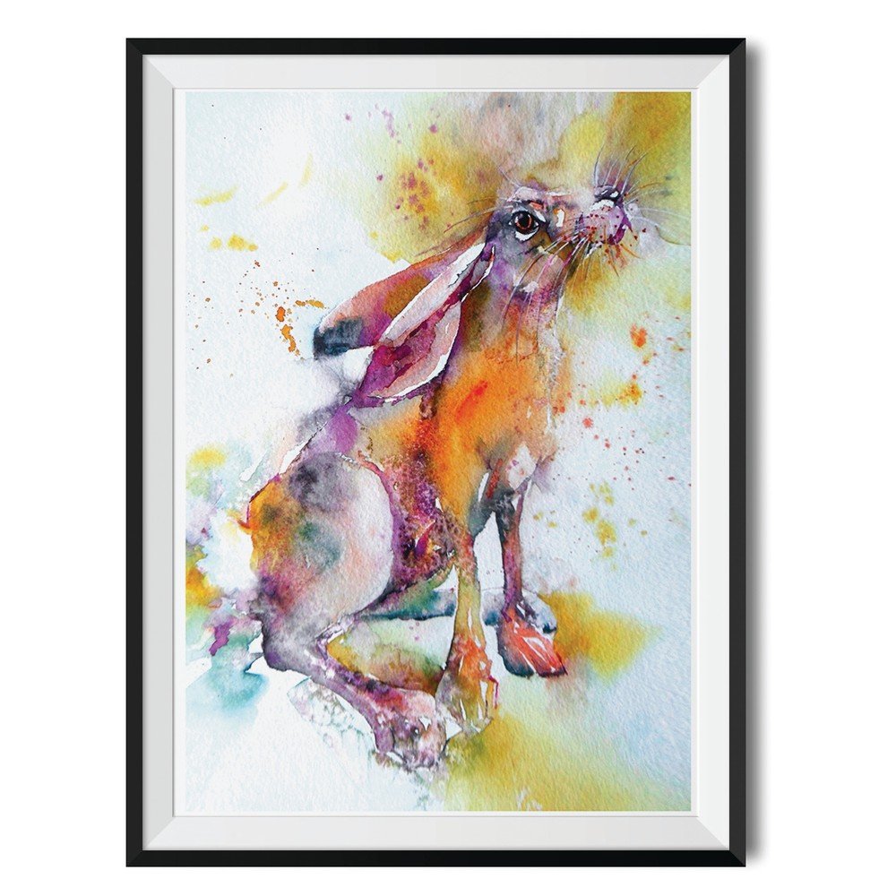 Zarámovaný plakát Wraptious Living Life in the Sun Hare v:723604